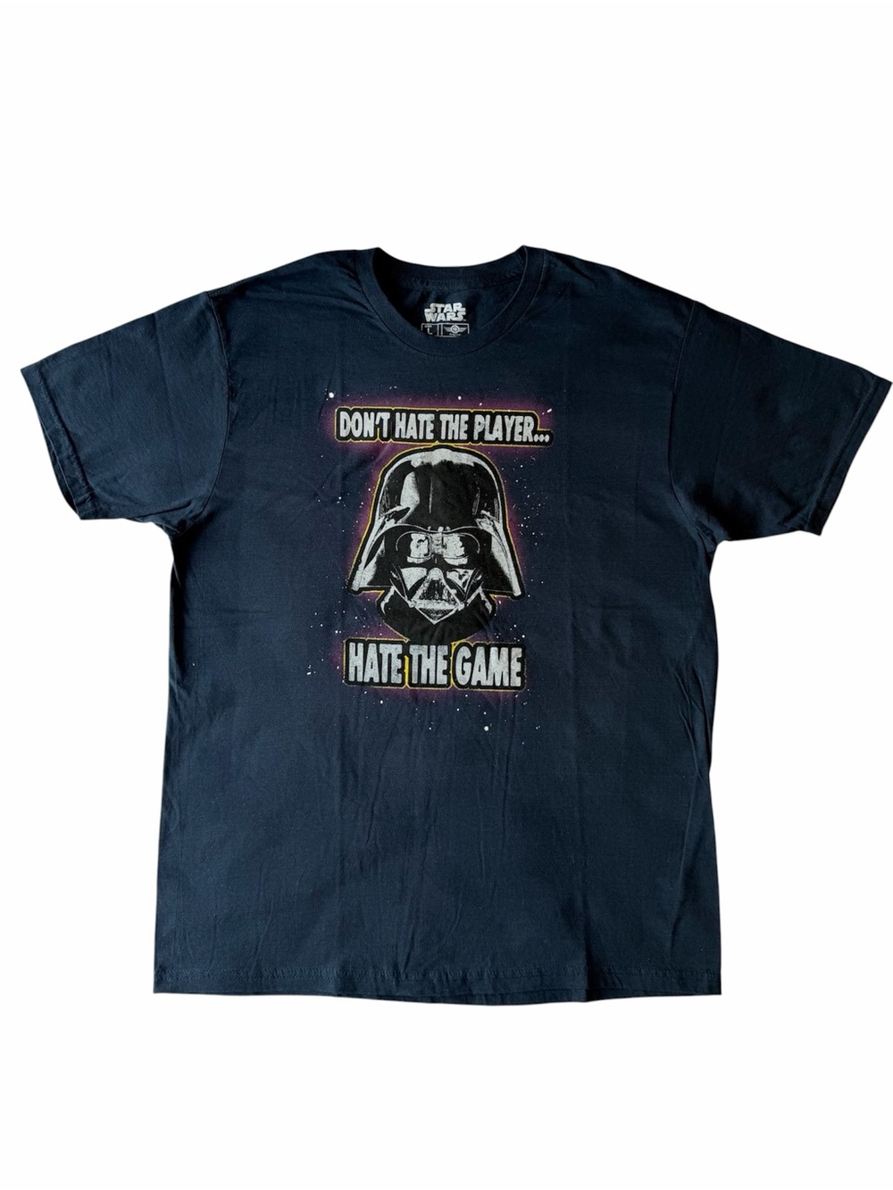 MAD Engine Black Star Wars Darth Vader 'Don't Hate The Player' Graphic Tee